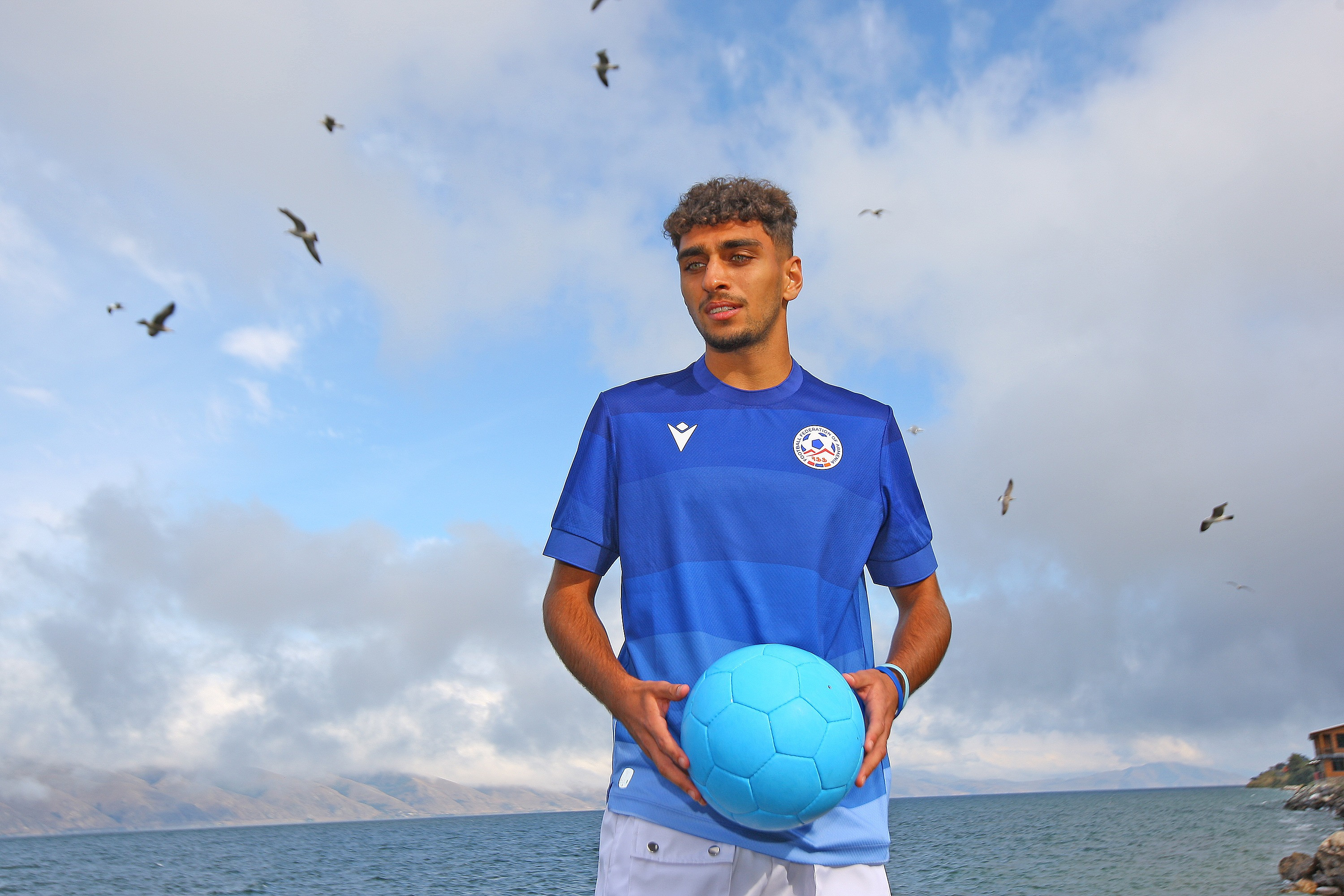 The waves of Lake Sevan on the Armenian National team’s new third kit