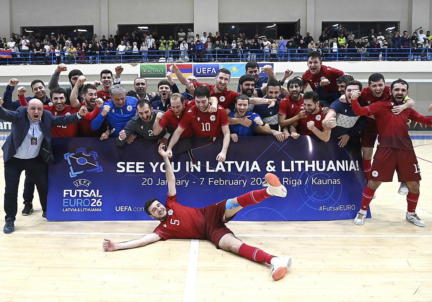 Armenian futsal national team is in the 13th in UEFA Futsal ranking